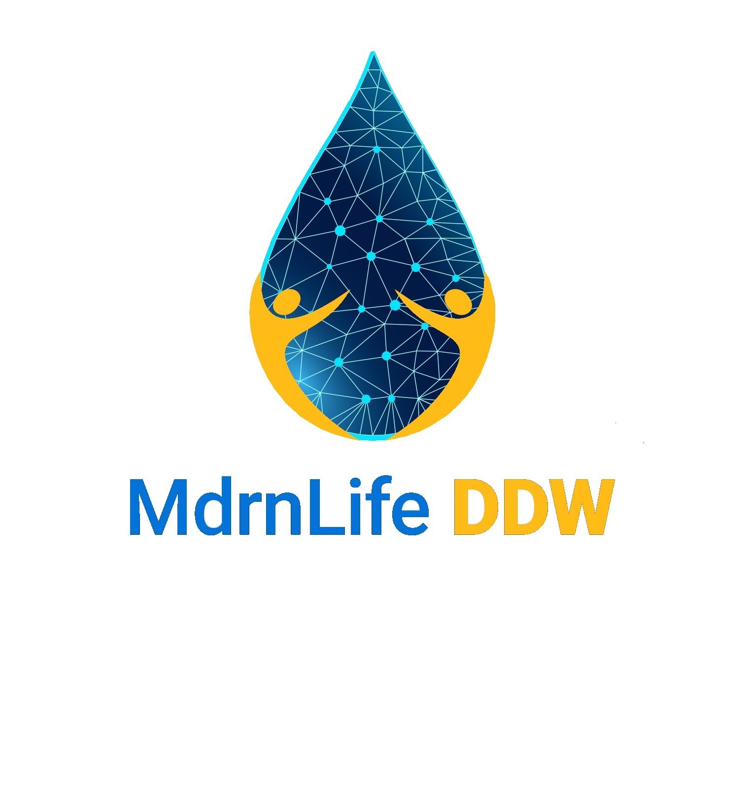 Mdrn-Life DDW Logo, Elevate your health with Deuterium depleted water